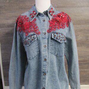 LILI LADIES DENIM SHIRT/JACKET  NWT